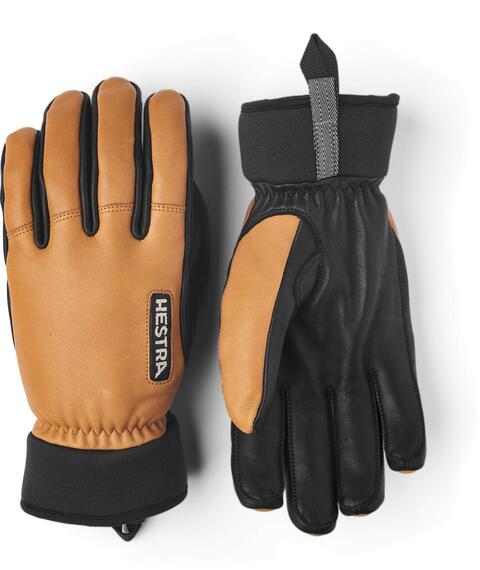 Hestra Army Leather Wool Terry 5 Fingers - Cork
