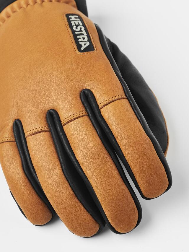 Hestra Army Leather Wool Terry 9 5 Fingers - Cork 