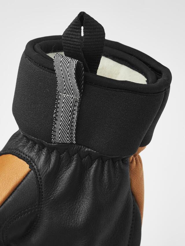 Hestra Army Leather Wool Terry 9 5 Fingers - Cork 