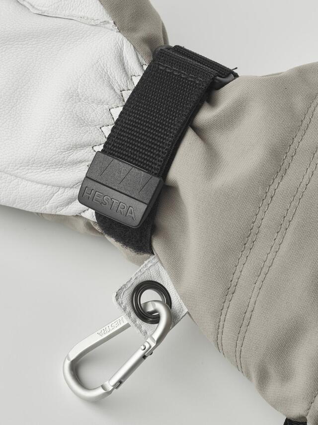 Hestra Army Leather Heli Ski 7 5 - Finger Khaki 