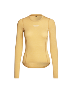 Pas Normal Studios Womens Thermal S Long Sleeve Base Layer - Camel