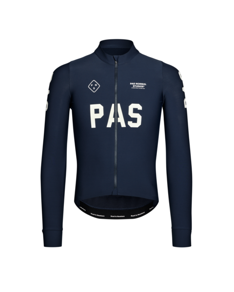 Pas Normal Studios PAS Mechanism Thermal Long Sleeve Jersey - Navy