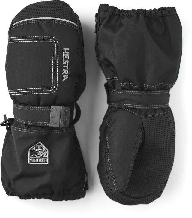 Hestra Baby Zip Long - Mitt 3 Black/Black 