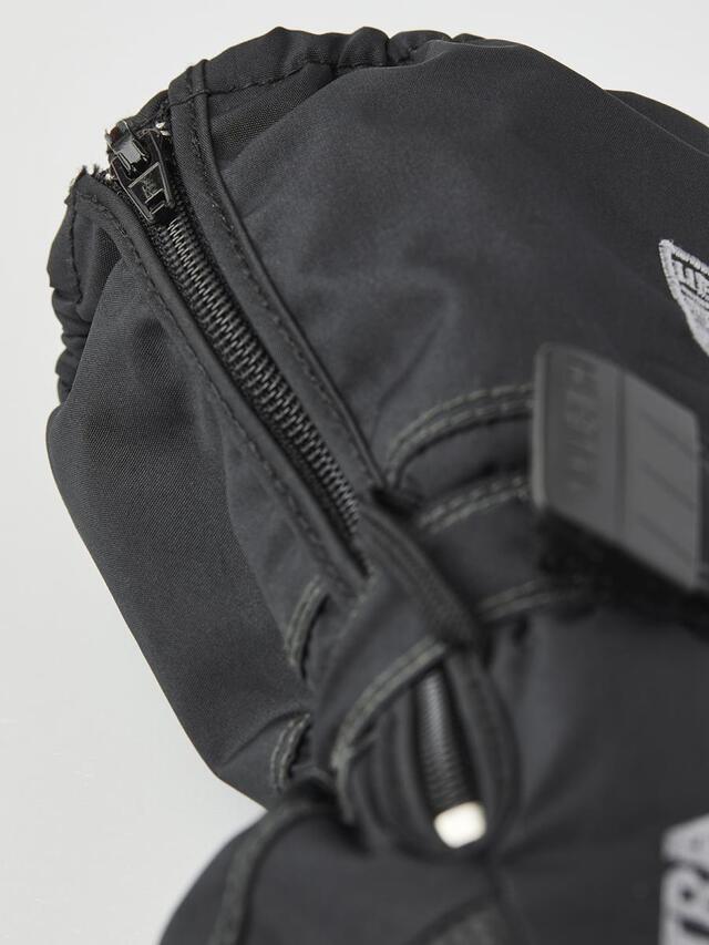 Hestra Baby Zip Long - Mitt 3 Black/Black 