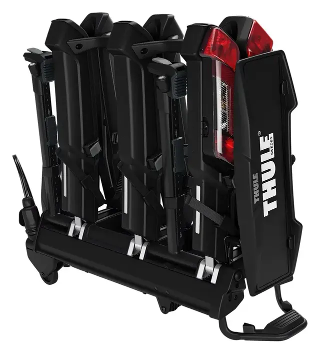 Thule EPOS 3-sykkels Plattform Hengerfestesykkelstativ Sammenleggbart 