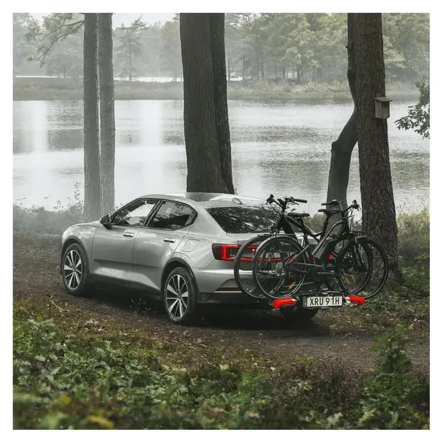 Thule EPOS 3-sykkels Plattform Hengerfestesykkelstativ Sammenleggbart 