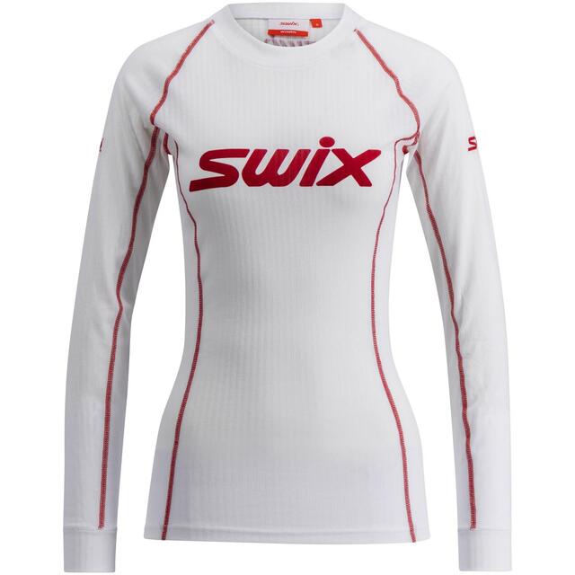 Swix Racex Classic Long Sleeve W M Bright White/Swix Red 