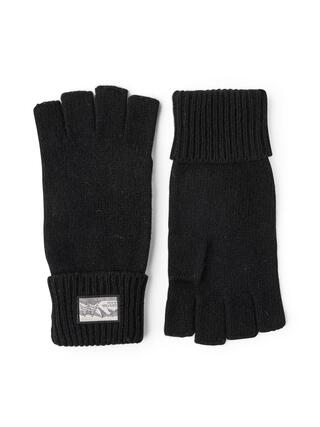 Hestra Raggwool Half Finger Black