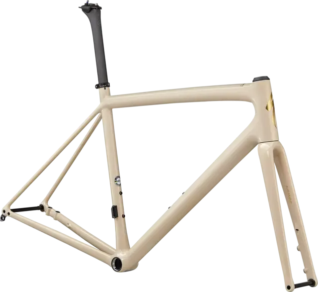 S-Works Aethos - Force AXS m/ Wattmåler Gloss Sand/Brushed Gold Foil - Demo 52cm 