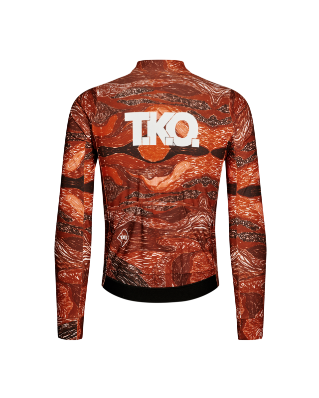 Pas Normal Studios T.K.O. Mechanism S Thermal Woven LS Jersey - TKO Red 