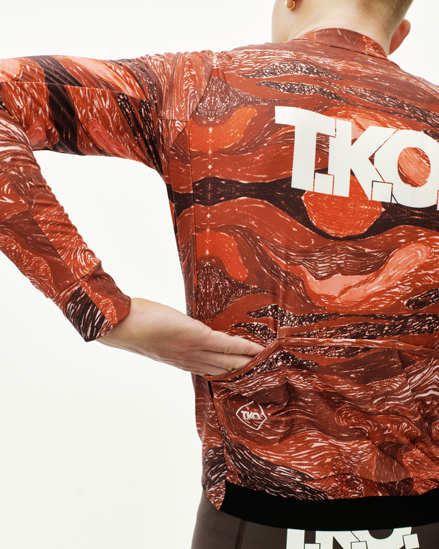 Pas Normal Studios T.K.O. Mechanism S Thermal Woven LS Jersey - TKO Red 