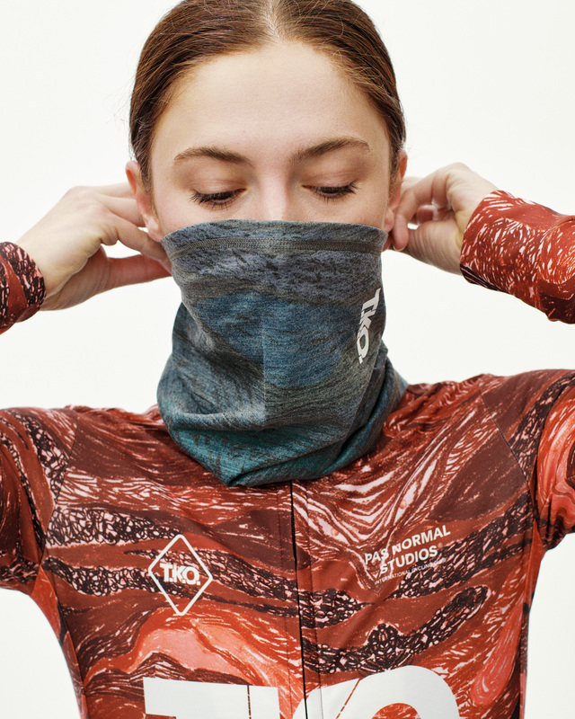 Pas Normal Studios T.K.O. Merino Necktube - TKO AOP Blue 