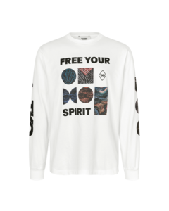 Pas Normal Studios T.K.O. Off-Race S Long Sleeve T-Shirt - White