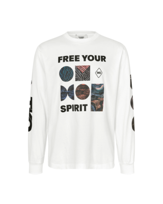 Pas Normal Studios T.K.O. Off-Race Long Sleeve T-Shirt - White