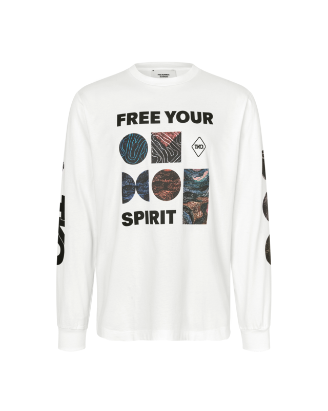 Pas Normal Studios T.K.O. Off-Race S Long Sleeve T-Shirt - White 
