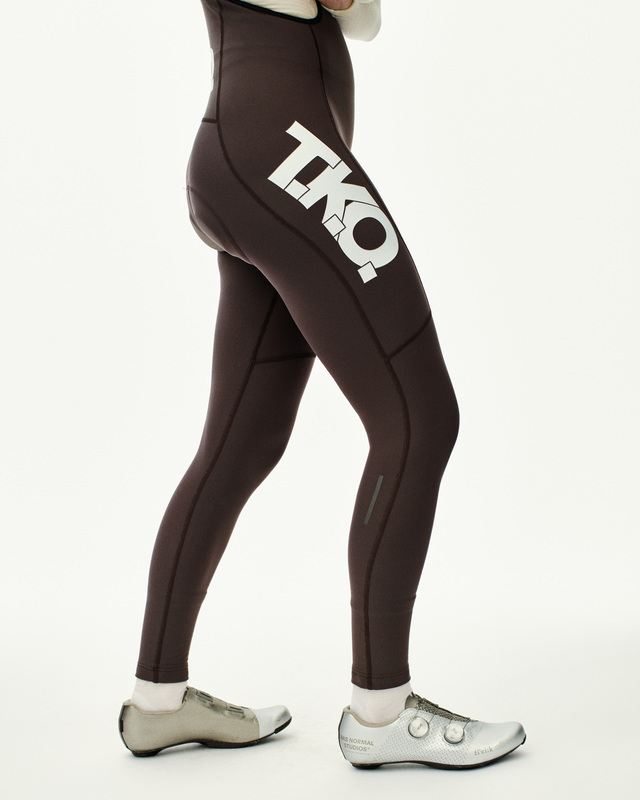 Pas Normal Studios Womens T.K.O. S Essential Thermal Long Bib - Dark Purple 