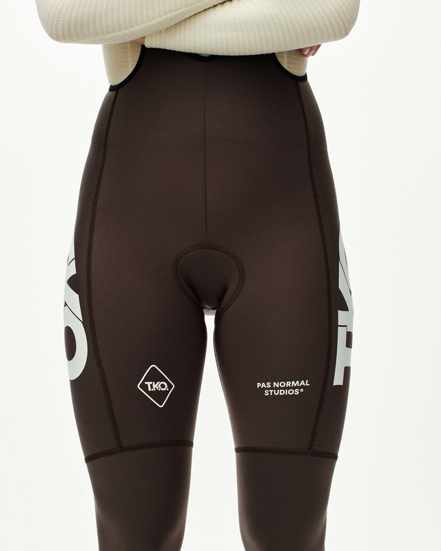 Pas Normal Studios Womens T.K.O. S Essential Thermal Long Bib - Dark Purple 