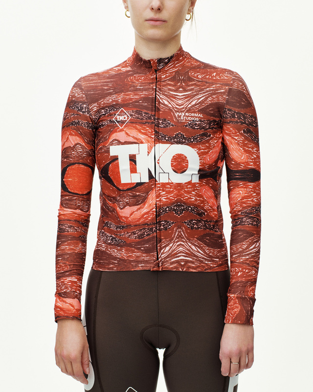 Pas Normal Studios Womens T.K.O. XS Mechanism LS Jersey - TKO Red 