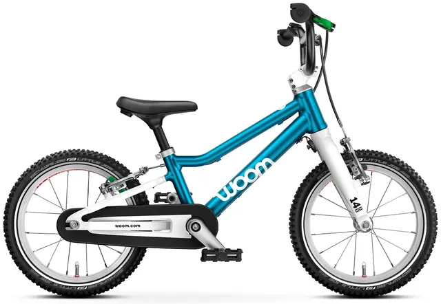 Woom Go 2 14" Metalic Blue 5,3kg, 3-4,5 år, 95-110cm 